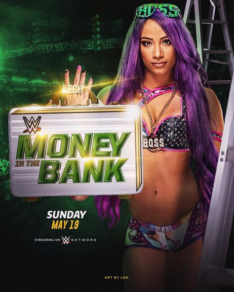 Ms. MITB ‘19 ? | @sashabankswwe  MITB Poster— - - - - - - - #wwe #wrestling #sashabanks #legitboss #bankonit #raw #sdlive #moneyinthebank… Sasha Banks Gif, Wwe Money In The Bank, Wrestlemania 29, Mercedes Kaestner Varnado, Mercedes Mone, Mercedes Varnado, Wwe Sasha Banks, Damian Priest, Raw Women's Champion