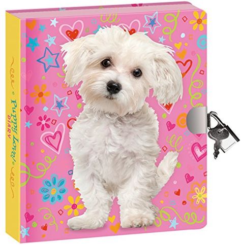 Peaceable Kingdom Puppy Love Lock and Key Diary -- To view further, visit Key Journal, Peaceable Kingdom, Love Diary, Kids Diary, Secret Book, Book Safe, Love Lock, Popular Toys, Doodle Dog