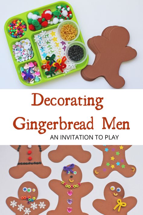 Ginger Bread Man Diy Craft, Decorating Gingerbread Man, Make Your Own Gingerbread Man, Decorating Gingerbread Men Crafts, Gingerbread Man Story Props, Decorate Gingerbread Men Paper, Gingerbread Projects Preschool, Gingerbread Cookie Craft Preschool, Foam Gingerbread Men