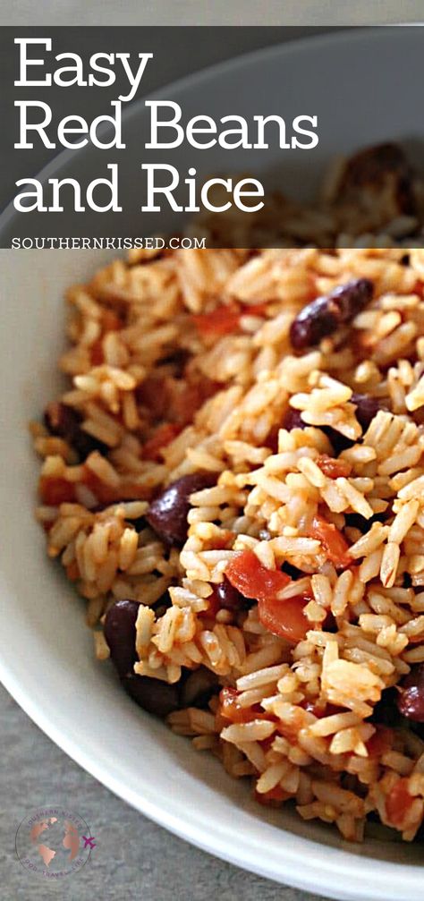 Red Beans And Rice With Chicken, Instapot Beans And Rice Recipes, Beans And Rice Recipes Crockpot, Red Bean Rice Recipe, Red Bean And Rice, Spicy Red Beans And Rice, Black Beans Tomatoes And Rice, Crockpot Beans And Rice Recipes, Beans And Rice Dinner Recipes