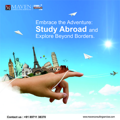 🌍✈️ Ready to embrace the adventure of studying abroad? 🎓✨ Explore beyond borders with Maven Study Abroad and unlock a world of opportunities! 🌟🤩 #StudyAbroad #ExploreTheWorld #MavenAbroad #GlobalOpportunities #BeyondBorders #AdventureAwaits
Get in touch with us for expert counselling
at +91 89711 38370 or visit
www.mavenconsultingservices.com
For more information regarding studying abroad,. Study In Uk Creative Ads, Study Abroad Ads, Study Abroad Creative Ads, Study In Abroad, Ads Inspiration, International Studies, Real Estate Advertising, Beyond Borders, Social Media Advertising Design