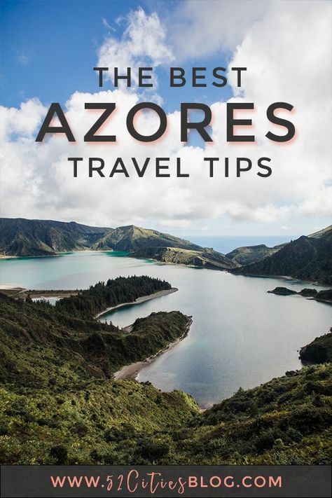 Planning a trip to the Azores Islands? Here are five travel tips you should know before you go! Click here for Azores travel tips including, the best viewpoints to check out, and the best way to get around. #Azores #AzoresIsalnds #Portugal #PortugalTravel #PortugalFood #VisitPortual #TipsForTheAzores #PortugalHighlights #TravelGuide #TravelTips #TravelHacks #BestTravelTips #TravelAdvice #VacationsTip #AroundTheWorld #BestIsland #IslandTravel #TravelBlogger #TravelBlog #52CitiesBlog Portugal Islands, Azores Portugal, Portugal Vacation, São Miguel Island, Places In Portugal, Portugal Travel Guide, The Azores, Useful Things, Voyage Europe