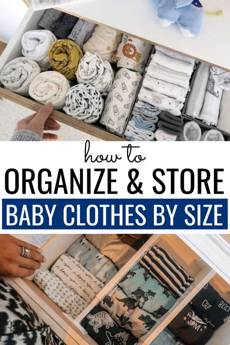 Clothes Organization Ideas, Nursery Clothes Organization, Baby Drawer Organization, Folding Baby Clothes, Organize Baby Clothes, Baby Dresser Organization, Nursery Dresser Organization, Toddler Organization, Storing Baby Clothes