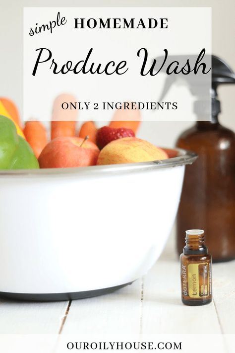 Produce Wash, Homemaking Hacks, Essential Oil Bug Repellent, Veggie Wash, Frugal Homemaking, Bug Repellent Spray, Store Fruit, Natural Cleaning Products Diy, Essential Oil Box