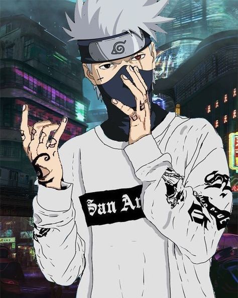 Kakashi Supreme Iphone Wallpaper | Supreme Hypebeast Product Anime Character, Naruto, Mask, Anime, Black