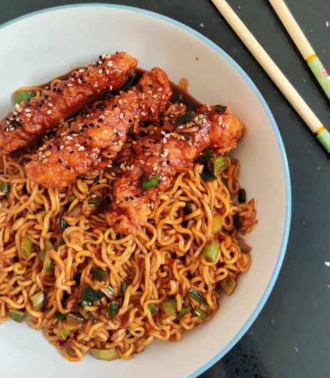 Spicy Chicken Instant Noodles Recipe https://fooooods.com/spicy-chicken-instant-noodles-cooksbyson