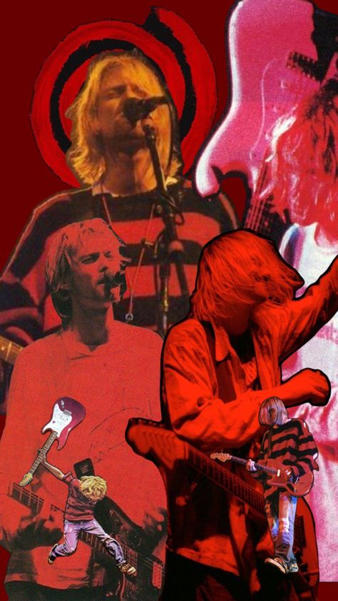 Red Red Phone Wallpaper, Nirvana Wallpaper, Curco Vein, Grunge Boys, Donald Cobain, Nirvana Kurt Cobain, Nirvana Kurt, Band Wallpapers, 90s Grunge