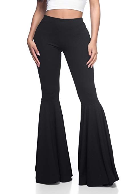 Cemi Ceri Women's J2 Love Mermaid Ruffle Flare Pants #Pants, #Clothing, #Women, #Clothing, Shoes & Jewelry, Trumpet Pants, Mermaid High, High Waisted Flare Pants, Casual Pants Style, Skating Outfits, High Waisted Flares, Flare Leg Pants, Black High Waist, Bell Bottom Pants