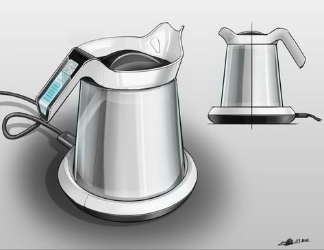 Kettle Design, Industrial Design Sketch, Tea Kettle, Electric Kettle, Industrial Design, Kitchen Appliances, Electricity, Google Search, Tea