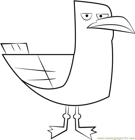 Seagull Seagull Coloring Page, Island Coloring Pages, Photo Sketch, Total Drama Island, Total Drama, Free Kids, Printable Coloring Pages, Printable Coloring, Coloring Pages For Kids