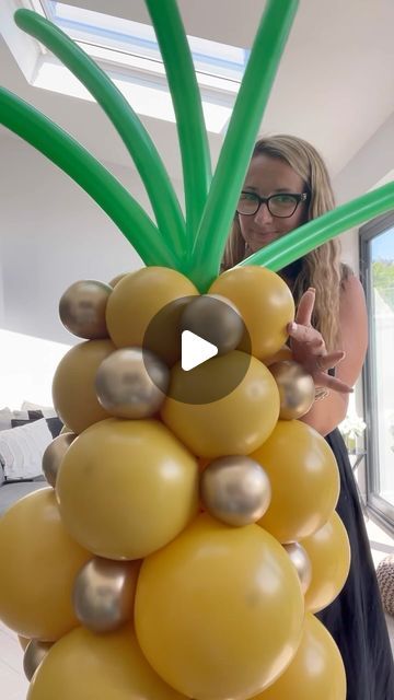 Debbie Boxall on Instagram: "🍍💛 JUST GOING TO LEAVE THIS HERE.. 💛🍍

Oh and followed by me screaming.. I LOVE MY JOB!! 🥹🍍🙏🏼
•
•
#pineapples #pinappleballoon #balloons #balloonideas #balloondecoration #decoration #decorations #loveballoons #bestcustomers #tropicalballoons #balloonsculpture #balloonideas #bapiaparty #balloonstylist #balloonart #balloonartist #balloonartistry #80stheme #summervibes #summerishere #eventstylist #balloonshop #balloonsofinstagram #balloonsofpureawesomeness #artist #artsofinstagram #fruitballoons #love #theeventcollectivex #sempertexballoons" How To Make A Pineapple Out Of Balloons, Pineapple Balloon Decor, Balloon Pineapple, Pineapple Balloon, Pineapple Balloons, 80s Theme, I Love My Job, Diy Balloon, Balloon Shop