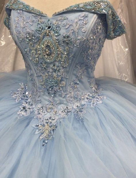 Baby Blue Quinceanera Dresses, Cinderella Quinceanera Dress, Blue Quince Dress, Cinderella Quince, Light Blue Quinceanera Dresses, Baby Blue Quinceanera, Cinderella Quinceanera Themes, Cinderella Quinceanera, Quince Dresses Blue