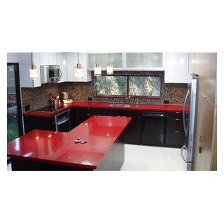 GMT Stone - Kitchen - Modern - Kitchen - London - by GMT Stone Ltd | Houzz Red Kitchen Countertops, Red Countertops, Menards Kitchen Cabinets, Menards Kitchen, Kitchen Standing Cabinet, White Kitchen Cupboards, Antique Kitchen Cabinets, Free Standing Kitchen Cabinets, Used Kitchen Cabinets