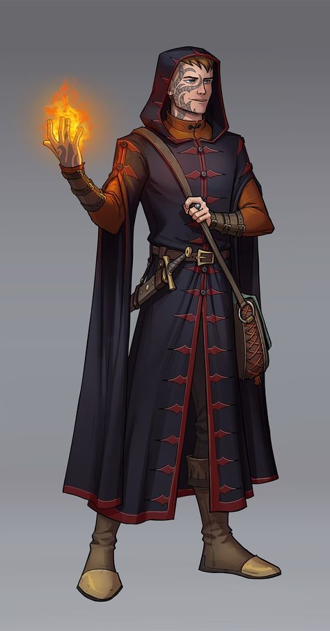 Dnd Sorcerer, Fantasy Wizard, Pathfinder Character, Dungeons And Dragons Art, Fantasy Magic, Human Male, Dungeons And Dragons Characters, Dnd Art, Dungeons And Dragons Homebrew