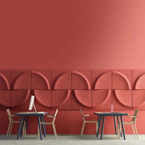 Wall Panel Design, Acoustic Wall Panels, Acoustic Wall, Interior Wall Design, 3d Wall Panels, Interior Modern, Wall Cladding, Acoustic Panels, Restaurant Interior