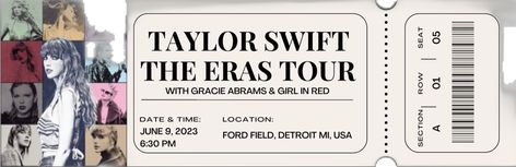 Taylor Swift Concert Tickets Printable, Eras Tour Ticket Printable, Taylor Swift Eras Tour Ticket Printable, Taylor Swift Tickets Concerts, Taylor Swift Eras Tour Tickets, Taylor Swift Eras Tour Ticket, Taylor Swift Concert Tickets, Eras Tour Ticket, Taylor Swift Tickets