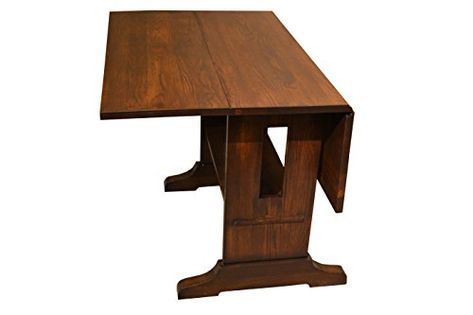 Crafters & Weavers Drop Leaf Solid Oak Arts & Crafts Dining Table Dining Table For Small Spaces, Craftsman Interiors, Luxury Dining Tables, Solid Oak Dining Table, Dining Room Furniture Sets, Mission Furniture, Leaf Dining Table, Craftsman Furniture, Rustic Kitchen Cabinets