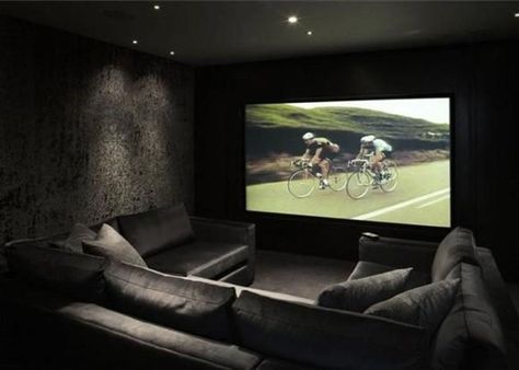 Best Small Movie Room Design For Your Happiness Family 07 Cinema Room, Home Cinema, Dark Room, Home Theater, Theater, A Man, Screen, Design