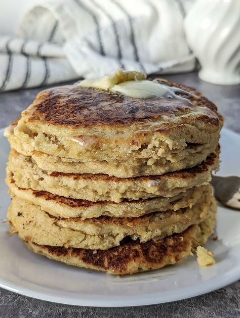 Homemade Oat Milk Pancakes are a go-to when I'm craving made-from-scratch pancakes; they cook in 20 minutes and are dairy and gluten-free! Scratch Pancakes, Milk Pancakes, Homemade Oat Milk, Fig Jam Recipe, Almond Flour Pancakes, Pancake Calories, Pancakes From Scratch, Homemade Pancakes, Gluten Free Grains