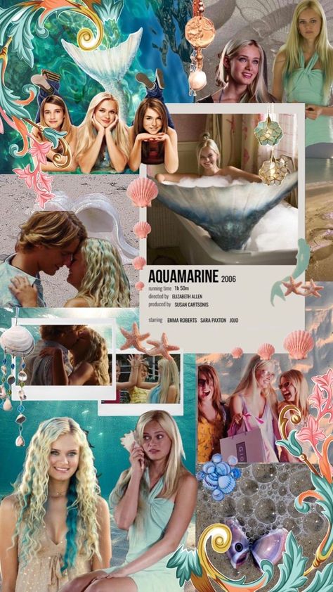 Aquamarine The Movie, Aquamarine Movie Quotes, Aquamarine Movie Wallpaper, 2000s Mermaid Aesthetic, Aquamarine Aesthetic Movie, Aquamarine Movie Aesthetic, Mermaid Core Outfits Casual, Aquamarine Room, Mermaid Aesthetic Room