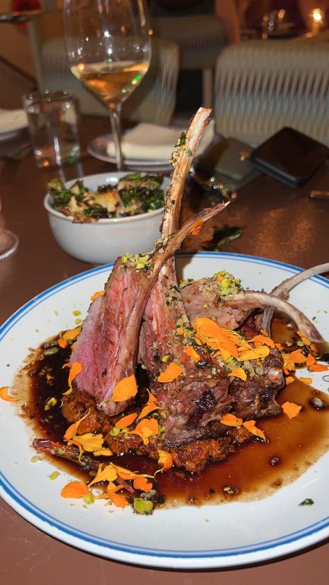 Miami lamb chops food aesthetic yummy food good food Lamb Chops Aesthetic, Lamb Chops, Beautiful Food, Pretty Food, Steak, Good Food, Miami, Yummy Food, Meat