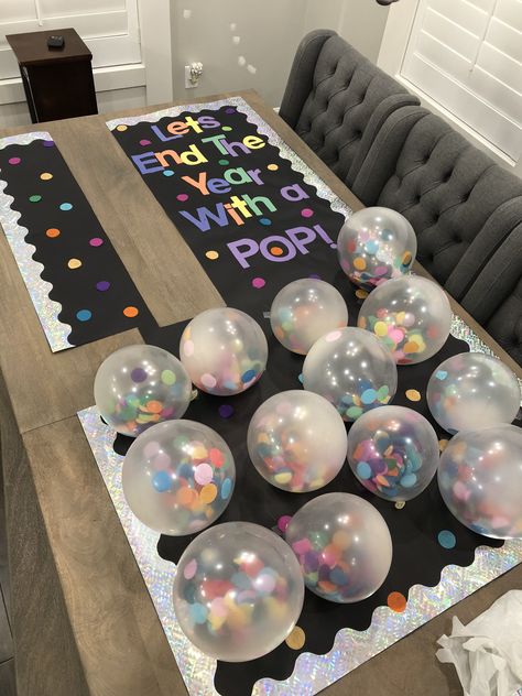 Teacher Birthday Party In Classroom, End Of The Year Door Decoration, Year End Party Theme, Nursery 2024, Doors Decoration, Class Door Decorations, Preschool Door, Teacher Appreciation Doors, Kindergarten Party