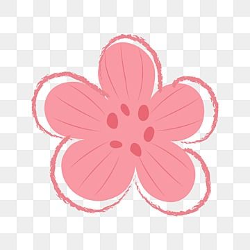 Flowers Cartoon Aesthetic, Pink Flower Drawing, Blossom Cartoon, Flower Vector Png, Pink Flower Png, Pin Drawing, Doodle Floral, Flower Cartoon, Doodle Png