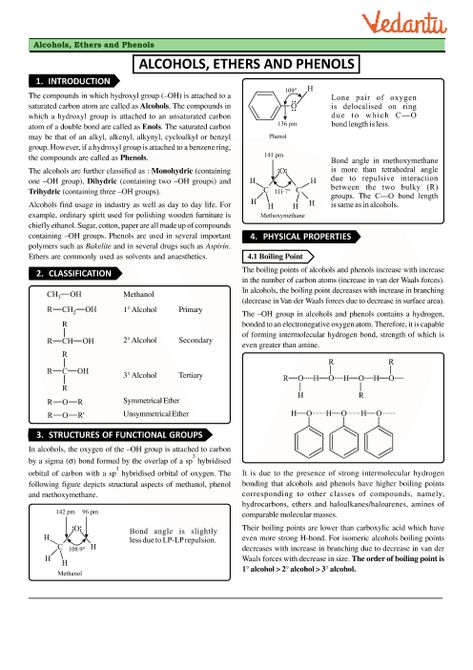 Alcohol Phenol Ether Short Notes, Alcohol Phenol Ether Notes, Class 12 Chemistry Notes, 12 Chemistry Notes, 11th Chemistry Notes, Chemistry Class 12, Chemistry Revision, Science Revision, 11th Chemistry