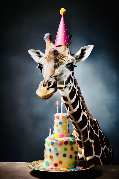 Giraffe Images, Giraffe Pictures, Class Birthdays, Giraffe Birthday, Birthday Freebies, Birthday Greetings Friend, Happy Birthday Greetings Friends, Anniversary Greetings, Giraffe Art