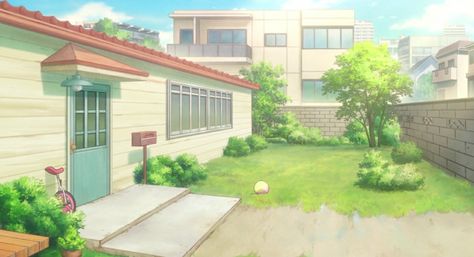 Cottage Anime Aesthetic, Anime House Aesthetic, Environment Moodboard, Anime Houses, Background Anime, Anime House, Gacha Backgrounds, Anime Places, House Backyard