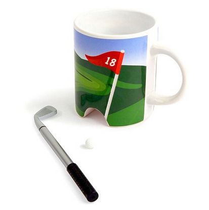 His ideal day is a big breakfast, followed by an afternoon on the green? Um, done and done. You're basically Child of the Year with this gift. Stupid.com, $13   - Delish.com Cheap Groomsmen Gifts, Golf Gifts For Men, Golf Putters, Golf Lover, Gifts For Golfers, Mini Golf, Gifts For Boss, Gadget Gifts, Golf Gifts