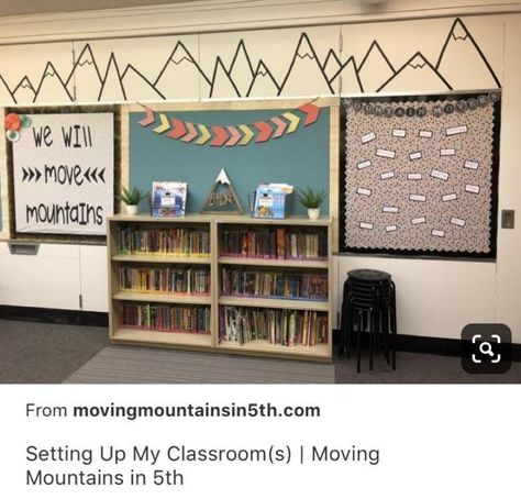 Camping Classroom, Moving Mountains, Camping Theme Classroom, Classroom Decor High School, Diy Classroom Decorations, Sunday School Classroom, Classroom Makeover, Elementary Classroom Decor, Sala Grande