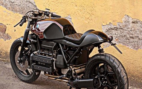 RocketGarage Cafe Racer: Bmw K100 Oxblood Cafe Racer Design, Motos Bmw, Bike Bmw, Bmw K100, Bmw Scrambler, Мотоциклы Cafe Racers, Velo Vintage, Retro Cafe, Cafe Bike