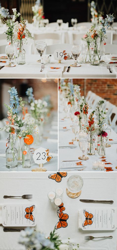 Unique Centerpiece Wedding, Insect Wedding, Monarch Wedding, Butterfly Garden Wedding, Monet Wedding, Butterfly Wedding Theme, Butterfly Details, Expensive Flowers, Wedding Motifs