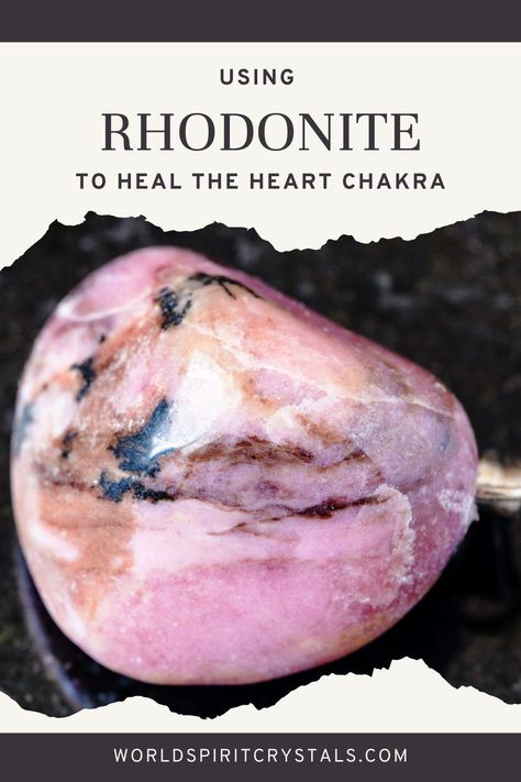 Unlock the transformative power of rhodonite for heart chakra healing. Delve into the captivating world of this "rescue stone" on our blog. Explore its unique blend of colors emanating love vibrations while providing grounding energy. Learn how rhodonite fosters compassion, forgiveness, and emotional support. Discover the profound impact during full moon meditations. Elevate your spirituality and emotional intelligence with rhodonite. Embark on a journey of love, forgiveness, and tranquility Rhodonite Meaning, Full Moon Meditation, The Heart Chakra, Heart Chakra Healing, Manifest Love, Grounding Energy, Journey Of Love, New Relationship, Chakra Healing Crystals