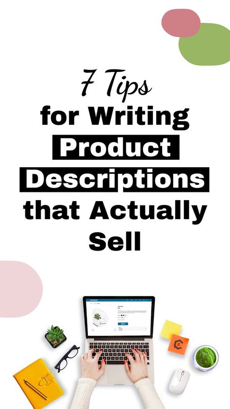 7 Tips for Writing Product Descriptions that Actually Sell. Marketing tips/ Business 101 Writing Product Descriptions, Ecommerce Tips, Advertising Clothing, Reselling Clothes, Business 101, Tips For Writing, Descriptive Writing, Crochet Business, Business Sales