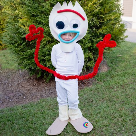 Diy Forky, Disfraz Toy Story, Toy Story Costume, Toy Story Halloween, Story Kids, Toy Story Costumes, Diy Kostüm, Diy Bebe, Easy Halloween Costumes