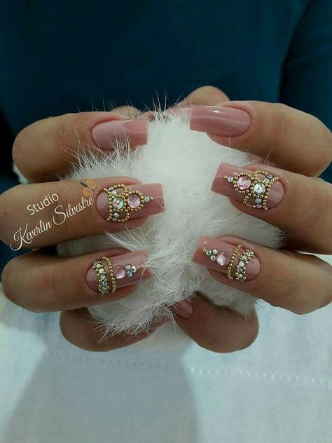 Nail Art Designs Ideas Tips & Inspiration 2024 | Spring Nail Design Nails Coffin Design, Nailart Tutorial, Ideas For Nails, Diamond Nails, Nails Desing, Bridal Nails, Luxury Nails, Unique Nails, Coffin Nails Designs