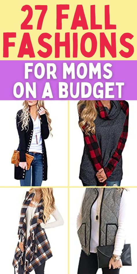 How to afford a fall wardrobe. Tips for fall fashion on a budget. Easy fall fashion tips. Easy Fall Outfits For Moms, Easy Fall Fashion, Fall Looks For Women, Mom Attire, Mom Style Fall, Fall Clothes For Women, Easy Fall Style, Fashion On A Budget, Mom Clothes