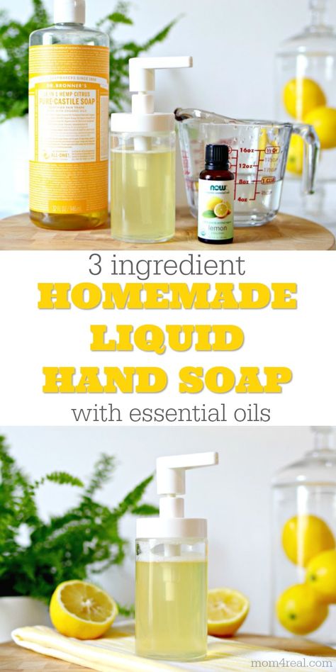 Liquid Hand Soap Recipe, Homemade Hand Soap, Hand Soap Recipe, Diy Hand Soap, Săpunuri Handmade, Soap Recipe, Homemade Soap Recipes, Homemade Cleaning Products, Liquid Hand Soap