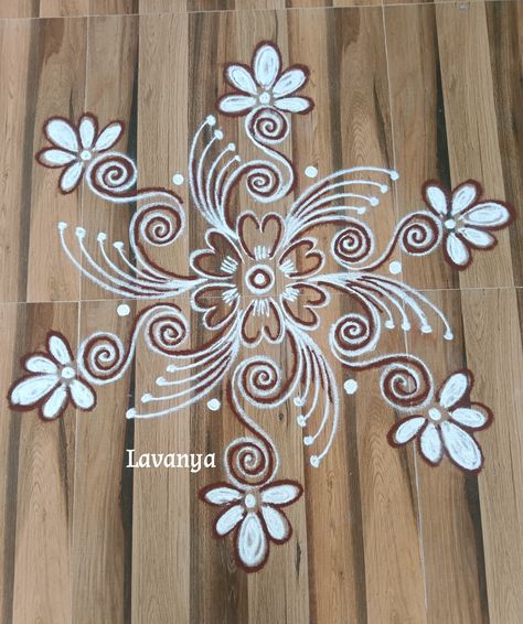 Mugulu Designs Latest, Beautiful Rangoli Designs Latest, Simple Mandala Design, Design Rangoli, Easy Rangoli Designs Videos, Very Easy Rangoli Designs, Rangoli Designs Photos, Rangoli Designs Simple Diwali, Rangoli Simple