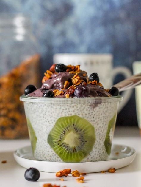 Recipe Index Cheesecake Chia Pudding, Lemon Chia Pudding, Yogurt Chia Pudding, Summer Breakfast Recipes, Pudding Breakfast, Chia Pudding Recipes Healthy, Chia Pudding Breakfast, Lemon Blueberry Cheesecake, Blueberry Yogurt