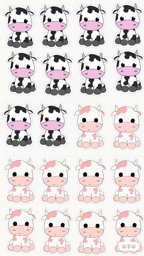 Cow Stickers Printable, Personalized School Supplies Labels, Cow Stickers, Mimi Birthday, Cow Birthday Parties, Hello Kitty Printables, Minion Birthday Party, Cowgirl Birthday Party, Cow Birthday