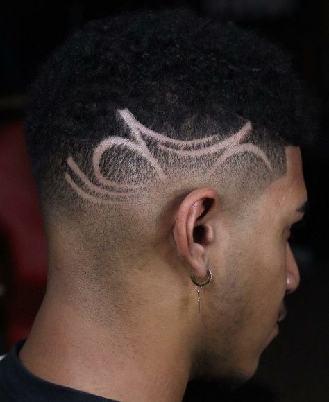 Tattoo For Boys, Boys Haircuts With Designs, Boys Fade Haircut, Fade Haircut Designs, Haircut Designs For Men, Hair Designs For Men, Undercut Fade, Black Hair Cuts, Short Hair Designs