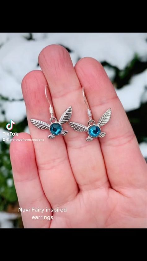 worthyoflovejewelry on Instagram: #navi #fairy #fairyearrings #gamergirl #gamergirls #gamergirlsofinstagram #gamergirl🎮 #earrings #earring #handmadejewelry #silverearring… Fairy Charms, Fairy Necklace, Stainless Steel Necklace, Earring Backs, Cute Earrings, Cleaning Jewelry, Legend Of Zelda, Fire Opal, Sterling Earrings