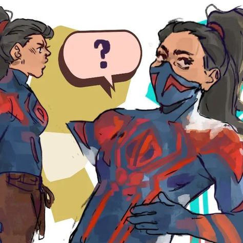 Cuack on Instagram: "Doodle time!!  GABRIELLA OHARA AU OF @shine.pixel PLS FOLLOW HER 😭💖💖  #fanart #gabriellaohara #miguelohara #spiderverse #spidermanfanart #acrossthespiderverse #spidermanintothespiderverse" Gabriella Ohara, 2023 Doodle, Instagram Doodle, Spider Verse, Spiderman, Doodles, Marvel, Fan Art, On Instagram