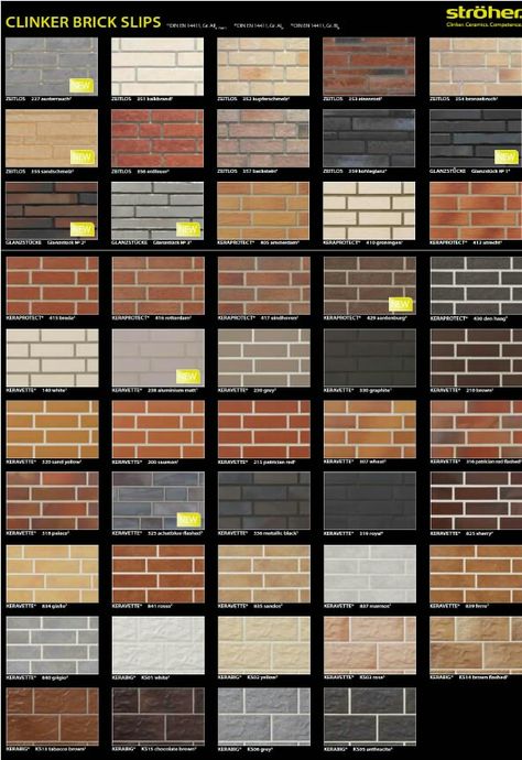 Brick colour. Ceramic solutions Brick House Colors, Brick Slip, Acme Brick, Clinker Brick, Wall Color Combination, Exterior Wall Tiles, House Paint Color Combination, Brick Interior, Brick Cladding