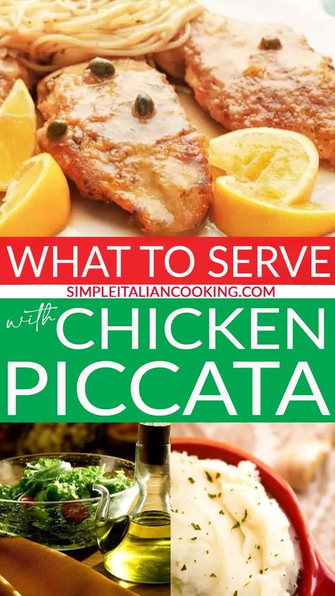 Piccata Chicken, Italian Cooking Recipes, Lemony Chicken, What What, Chicken Piccata, Simple Dinner, Mood Food, Easy Family Dinners, Family Dinner Recipes