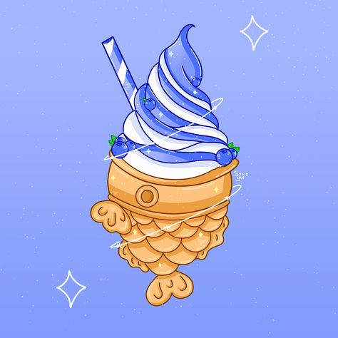 now on redbubble! . . . . .  #blue #blueberry #berries #fish #taiyaki #cute #cutestickers #fishcake #ice #icecream #dessert #treat #frozenyogurt #lofi #aesthetic #japan #japanese #draw #drawing #art #artist #digitalart #digitalartist #sketch #sticker #stickerart #cake #artwork #unique #kawaii #anime #chibi #adorable #hydrostickers #laptopstickers #iphonecases #pastel #pastelblue #colorblue #blueaesthetic #berry #fruit #blueberries #pin #trending #redbubble #wallart #mugs #tshirts #backpack Taiyaki Ice Cream Drawing, Taiyaki Drawing, Cake Artwork, Lofi Art, Dessert Art, Lofi Aesthetic, Artwork Unique, Tattoo Women, Berry Fruit