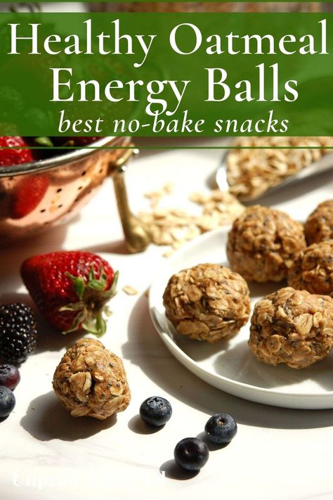 This almond oatmeal power balls recipe makes healthy, no-bake energy bites that satisfy and taste great, with tons of adaptable ingredients. These energy balls make a great vegan snack, and are packed with protein. . . . . #proteinballs #energyballs #powerballs #vegan #wholegrain via @unpeeledjournal Oatmeal Power Balls, Power Balls Recipe, Oatmeal Energy Balls Recipe, Oatmeal Energy Balls, Healthy Energy Balls, Energy Balls Recipe, Almond Oatmeal, Energy Balls Healthy, Almond Butter Recipes